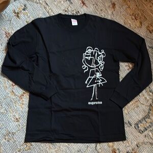 Supreme Long sleeve tee scribble artwork